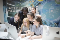 Description: Blackheath High School coding girls group photo