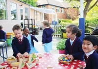 Description: Russell House Outside Learning in Pre-Prep