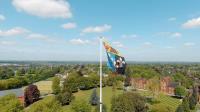 Description: Epsom Aerial with Flag