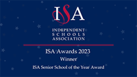 Description: ISA Senior School of the Year Award winner